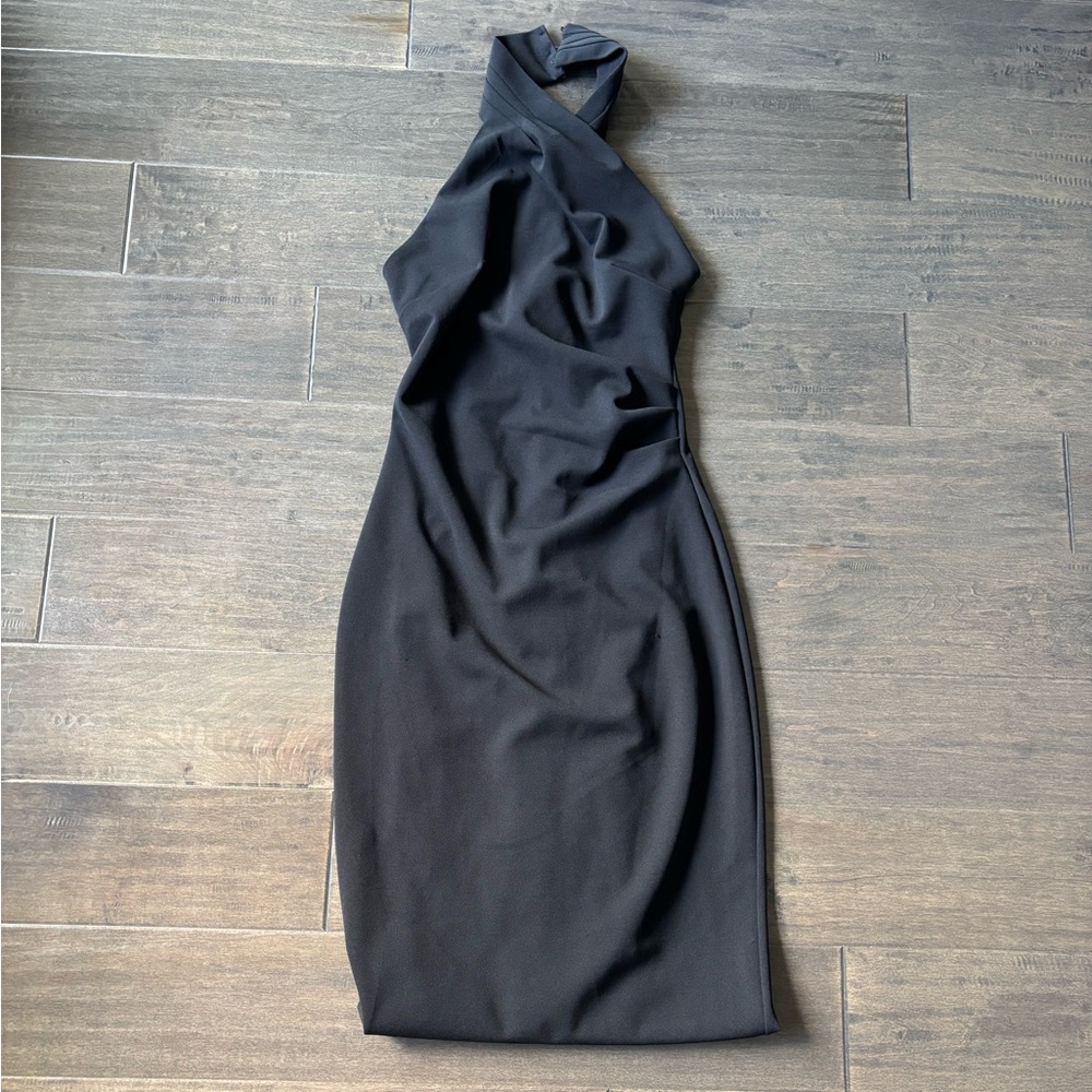Le Chateau Black Backless Dress